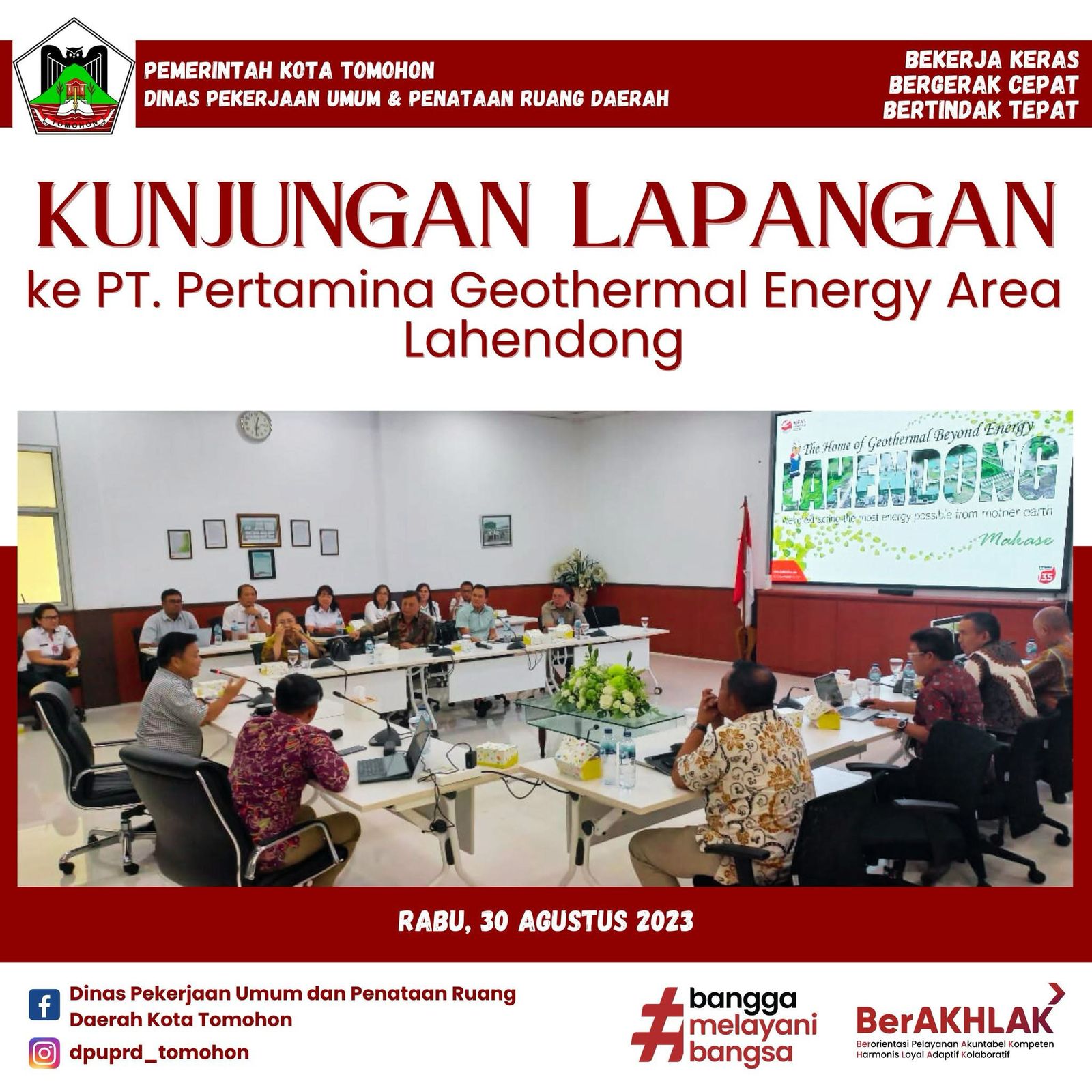 KUNJUNGAN LAPANGAN KE PT. Pertamina Geothermal Energy Area Lahendong